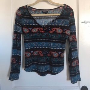 Lucky brand waffle knit long sleeve